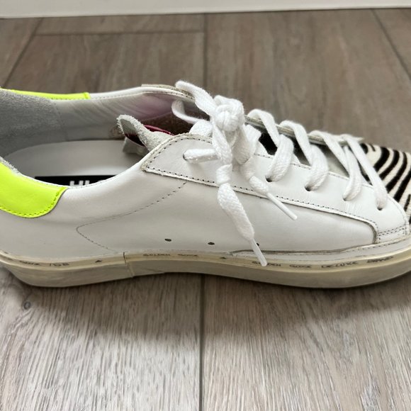 Golden Goose Hi Star Leather & Haircalf Sneakers - Picture 2 of 11